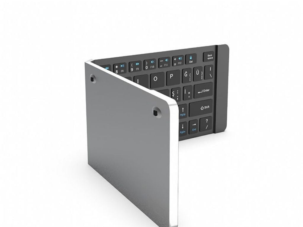 bluetooth katlanır tasınabilir kablosuz sarjlı klavye,Touchpad li , iOS-Android-Windows Uyumlu