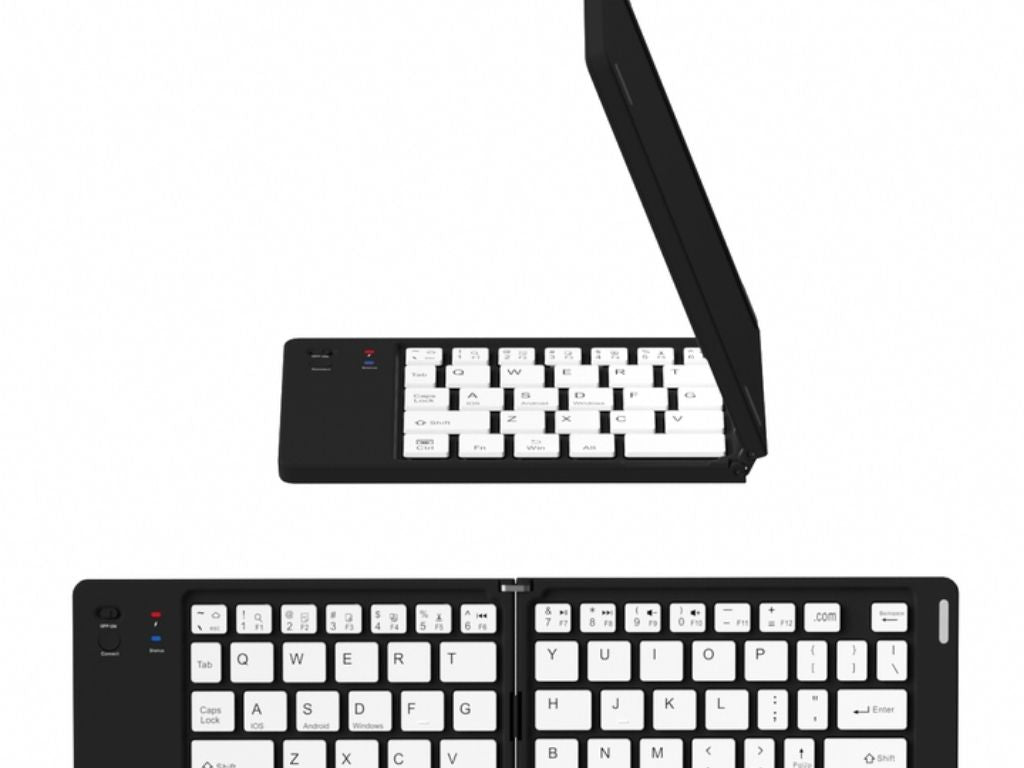 bluetooth katlanır tasınabilir kablosuz sarjlı klavye,Touchpad li , iOS-Android-Windows Uyumlu