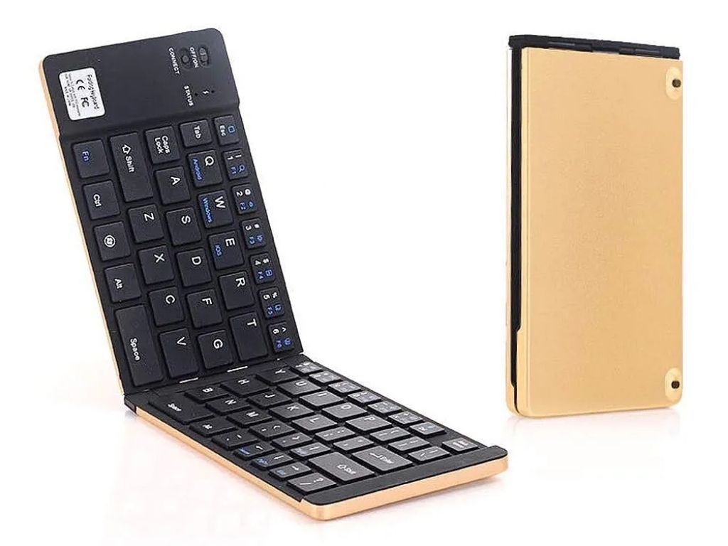 bluetooth katlanır tasınabilir kablosuz sarjlı klavye,Touchpad li , iOS-Android-Windows Uyumlu