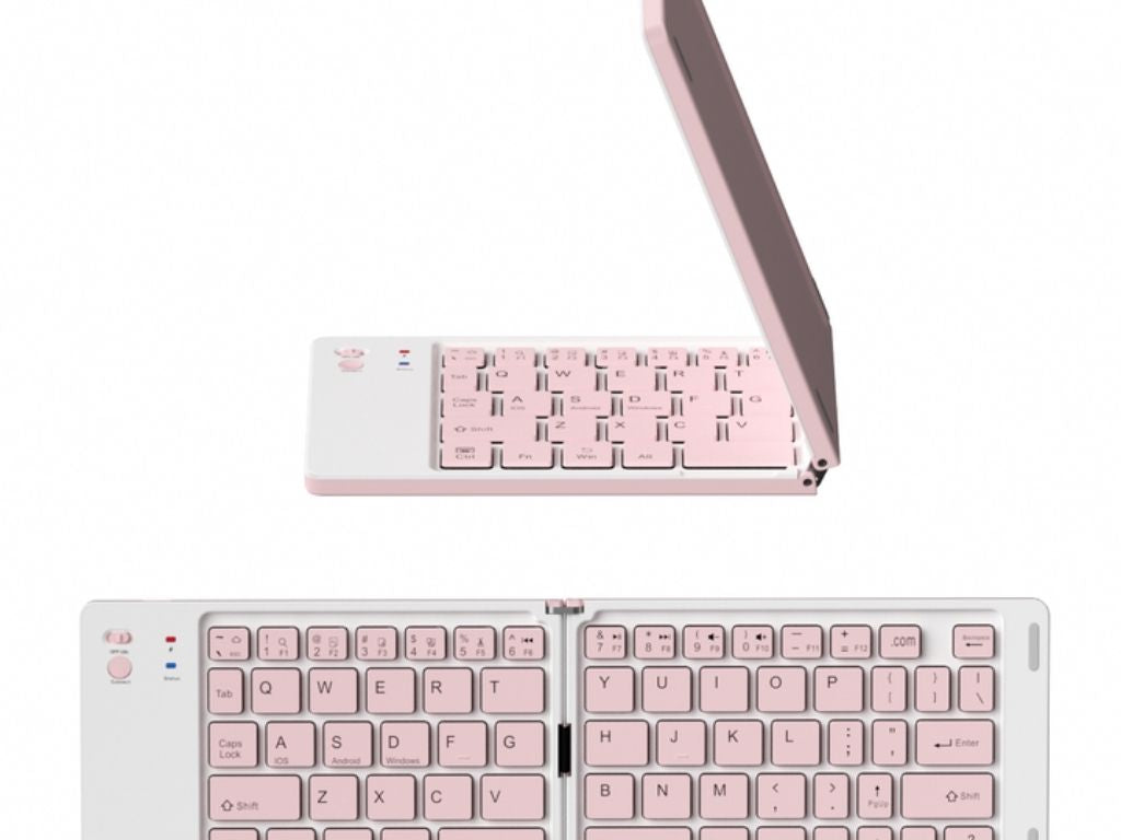 bluetooth katlanır tasınabilir kablosuz sarjlı klavye,Touchpad li , iOS-Android-Windows Uyumlu